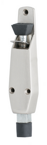 MILES NELSON DOOR STOP & HOLDER FOOT OPERATED SATIN NICKEL