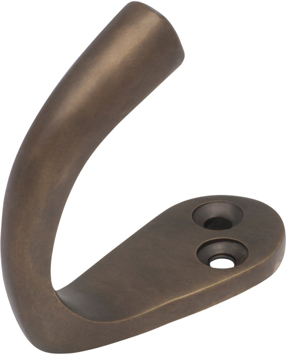 Robe Hook Single Antique Brass H45xP42mm