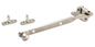 Jaeco Short Fanlight Stay 200mm Top Hung Windows In 6 Colours : Brass Plate ,Chrome ,Florentine Bronze ,Satin Chrome ,Satin Nickel ,White