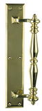 Drake & Wrigley 1600 Antique Style Pull Handle On Plate In 4 Colours : Chrome ,Florentine Bronze ,Brass Plate ,Satin Chrome Plate