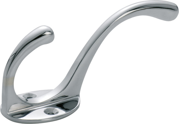 Hat & Coat Hook Victorian Chrome Plated H110xP50mm