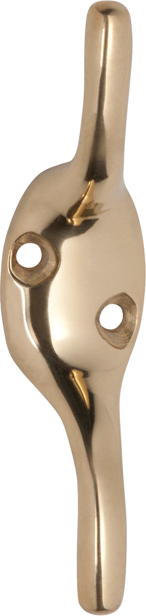 Cleat Hook Polished Brass H75xP20mm