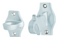 MILES NELSON DOOR STOP & HOLDER PEDESTAL SATIN CHROME ( Auto Latch back ) 617SCX + 277SCX