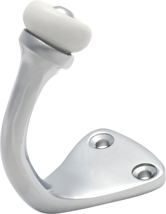 Robe Hook Porcelain Tip Chrome Plated H45xP70mm