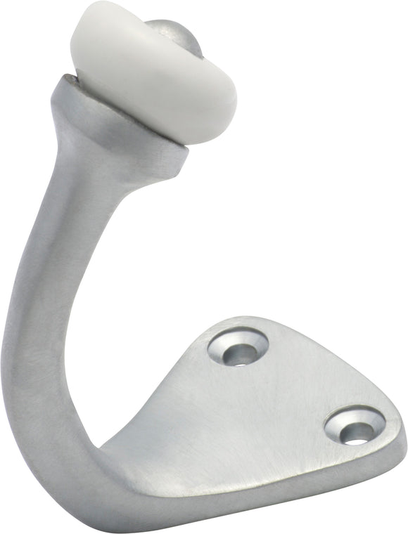 Robe Hook Porcelain Tip Satin Chrome H45xP70mm