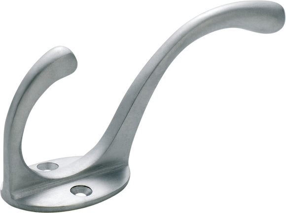 Hat & Coat Hook Victorian Satin Chrome H110xP50mm