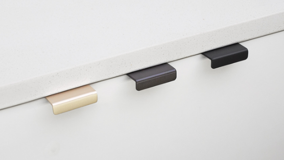 Kethy Edge Pull 300mm O/A 2mm x 276mm C to C Available In 5 Colours :Matt Champagne Paint,Matt Graphite Paint,Black Matt#4,Polished Stainless Steel,Stainless Steel
