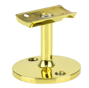 Drake & Wrigley 1030 Short Concave Hand Rail Bracket In 4 Colours : Chrome Plate ,Florentine Bronze,Brass Plate,Satin Chrome Plate