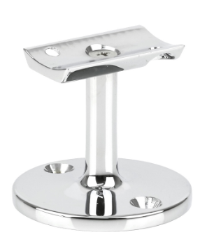 Drake & Wrigley 1030 Short Concave Hand Rail Bracket In 4 Colours : Chrome Plate ,Florentine Bronze,Brass Plate,Satin Chrome Plate