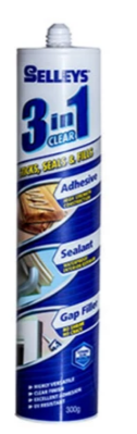 Selleys 3 In 1 Sealant /Adhesive / Gap Filler White 480g - priced per unit Minimum order 12 units