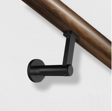 Mardeco S-Line 9030 Handrail Bracket Round Base - Wall Mount Available In 4 Colours : Black ,Bronze ,Brushed Nickel ,Satin Chrome