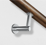 Mardeco S-Line 9030 Handrail Bracket Round Base - Wall Mount Available In 4 Colours : Black ,Bronze ,Brushed Nickel ,Satin Chrome