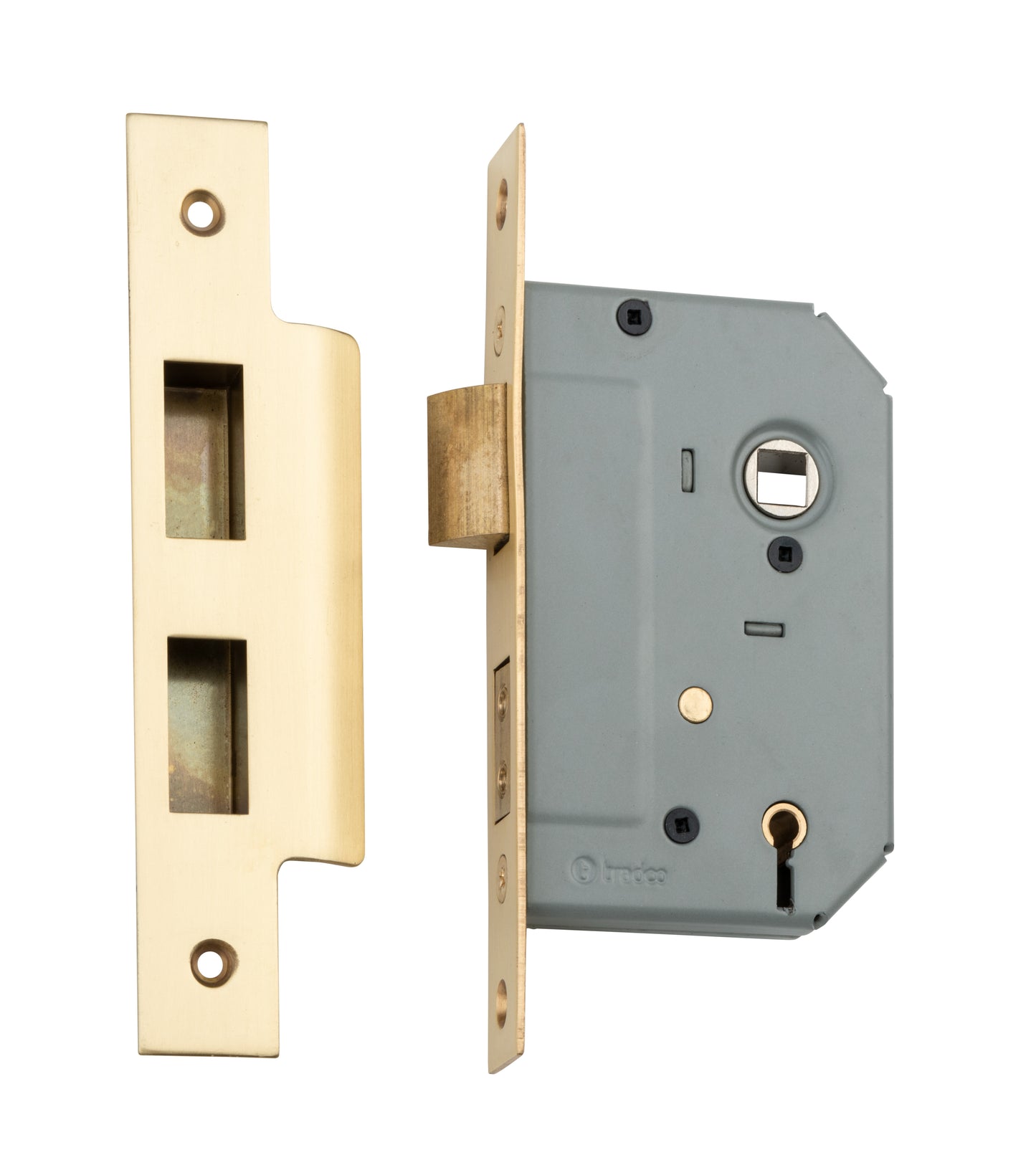 Mortice Lock 5 Lever Satin Brass CTC57mm Backset 46mm