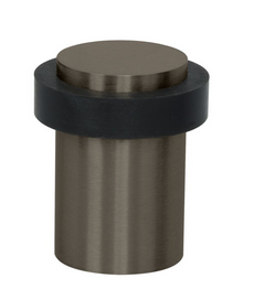 MILES NELSON DOOR STOP 38 x 60MM & 38 x 90MM ROUND IN 2 COLOURS : SATIN GRAPHITE ,SATIN NICKEL ,
