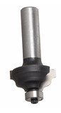 T-CUT DOUBLE ROMAN OGEE BIT AVAILABLE IN 4 SIZES  : 14.6mm (1/4" shank), 14.6mm, 19.4mm, 24.1mm (1/2" shank)