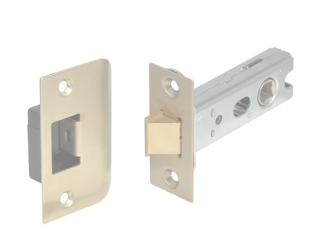 JNF 6070 Tubular Latch 57mm Heavy Duty SS with D Strike Finish Available In 4 Colours : Black ,Bronze ,Satin Brass ,Stainless steel