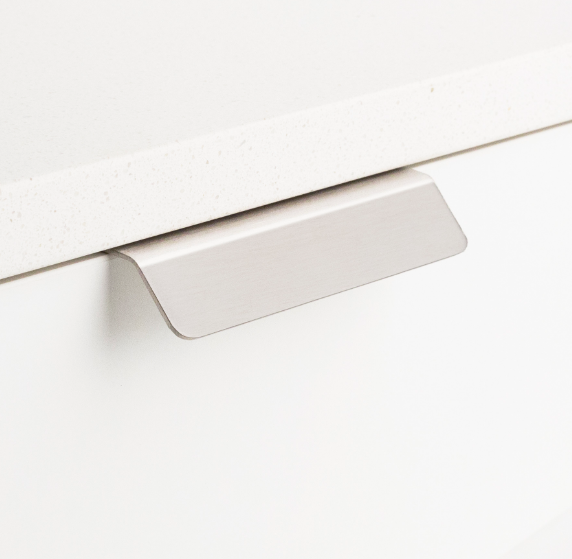 Kethy Edge Pull Straight 224mm O/A 1.5mm x 192mm C to C Available In 4 Colours :Graphite Powder Coat #3,Black Powder Coat Matt#8,Stainless Steel,White Powder Coat #3