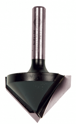 T-CUT VEE GROOVING BIT AVAILABLE IN 5 SIZES  : 9.5mm, 39.7mm, 32.0mm, 22.0mm, 22.0mm