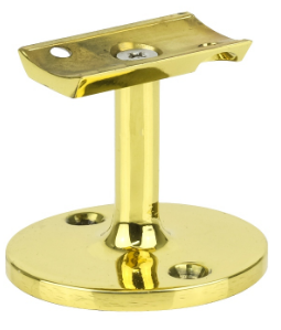 Drake & Wrigley 1030 Short Hand Rail Bracket In 4 Colours : Chrome Plate ,Florentine Bronze ,Brass Plate ,Satin Chrome Plate