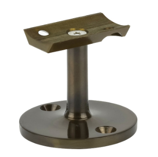 Drake & Wrigley 1030 Short Hand Rail Bracket In 4 Colours : Chrome Plate ,Florentine Bronze ,Brass Plate ,Satin Chrome Plate