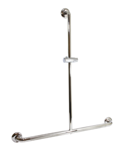 Jaeco Disability Slide Shower W/800mm Grab Rail Stainless Steel
