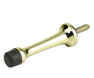 Jaeco Wall Mounted Door Stop Lag Screw In 3 Colours : Chrome ,Polished Brass ,Satin Chrome