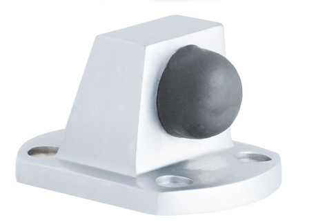 MILES NELSON DOOR STOP COMMERCIAL SATIN CHROME