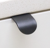 Kethy Narrow Edge Pull 20mm O/A Available In 4 Colours :Antique Brass Matt ,Copper Blush Matt ,Charcoal Matt ,Oxidised Tin Matt
