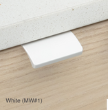 Kethy Edge Pull 200mm O/A 3 Screw Anodised Aluminium Available in 4 Colours : Brushed Gold Finish ,Brushed INOX ,Brushed Rose-Brass Finish ,White Paint Matt #1