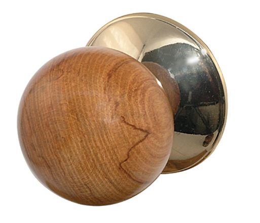 Sylvan Serenade Passage Knob LS7 Display Pack - Rimu/Antique brass & Rimu/Gold