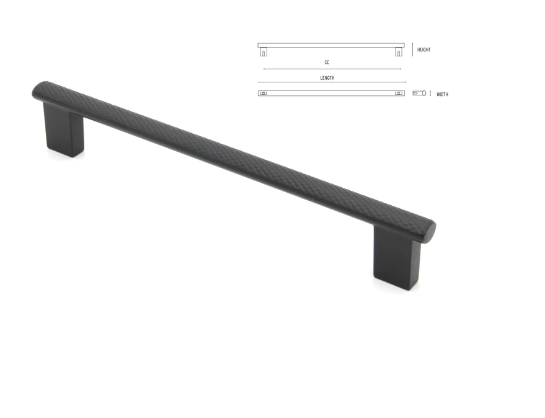 ELITE MOLETO PULL HANDLE HOLE CENTRE 160MM & 320MM COBALT BLACK