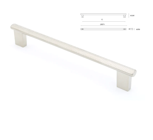 ELITE MOLETO PULL HANDLE HOLE CENTRE 160MM & 320MM SATIN NICKEL