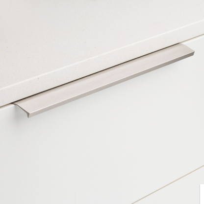 Kethy Edge Pull 300mm O/A 128mm x 2 C to C Aluminium Brushed Inox Anodised & Black Anodised & Brushed
