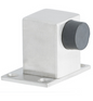 MILES NELSON DOOR STOP SQUARE FLOOR MOUNT STAINLESS STEEL