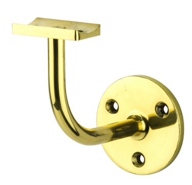 Drake & Wrigley 1032C Concave Hand Rail Bracket In 4 Colours : Florentine Bronze ,Chrome Plate ,Satin Chrome Plate ,Brass Plate