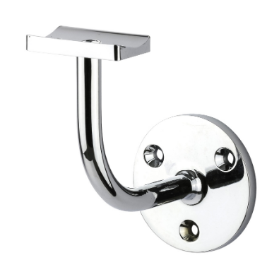 Drake & Wrigley 1032 Hand Rail Bracket In 4 Colours : Florentine Bronze ,Chrome Plate ,Satin Chrome Plate ,Brass Plate
