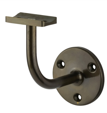 Drake & Wrigley 1032 Hand Rail Bracket In 4 Colours : Florentine Bronze ,Chrome Plate ,Satin Chrome Plate ,Brass Plate