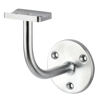 Drake & Wrigley 1032C Concave Hand Rail Bracket In 4 Colours : Florentine Bronze ,Chrome Plate ,Satin Chrome Plate ,Brass Plate
