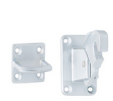 MILES NELSON DOOR STOP MANTIS 125MM SELF LATCHING HOLDER FLOOR & WALL MOUNT ON SOLID BRASS SATIN CHROME