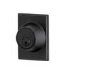Sylvan Square Double  Cylinder Handle Set Zinc  - Black & Satin Chrome Plate Finish