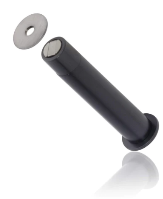 Mardeco 5041 Magnetic Door Stop 16mm x 120mm, Finish Available In 3 Colours  : Black ,Brushed Nickel & Satin Chrome