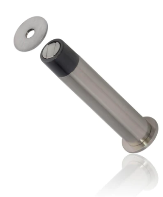 Mardeco 5041 Magnetic Door Stop 16mm x 120mm, Finish Available In 3 Colours  : Black ,Brushed Nickel & Satin Chrome