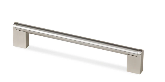 ELITE AMELIA CROSS BAR WIDTH 14MM, HOLE CENTRE AVAILABLE IN 6 SIZES : 128MM ,160MM ,192MM ,224MM ,352MM ,544MM - BRUSHED NICKEL