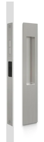 Mardeco 8105 M Series Snib Lock Flush Pull Set. Exterior Plain Plate. - Available In 7 Colours : Black ,Bronze ,Brushed Nickel ,Brushed Satin Chrome ,Polished Chrome ,Satin Brass ,Satin Chrome