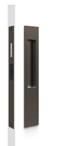 Mardeco 8105 M Series Snib Lock Flush Pull Set. Exterior Plain Plate. - Available In 7 Colours : Black ,Bronze ,Brushed Nickel ,Brushed Satin Chrome ,Polished Chrome ,Satin Brass ,Satin Chrome