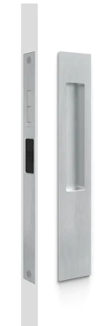 Mardeco 8105 M Series Snib Lock Flush Pull Set. Exterior Plain Plate. - Available In 7 Colours : Black ,Bronze ,Brushed Nickel ,Brushed Satin Chrome ,Polished Chrome ,Satin Brass ,Satin Chrome