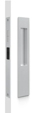 Mardeco 8105 M Series Snib Lock Flush Pull Set. Exterior Plain Plate. - Available In 7 Colours : Black ,Bronze ,Brushed Nickel ,Brushed Satin Chrome ,Polished Chrome ,Satin Brass ,Satin Chrome