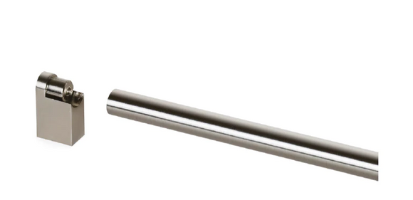 ELITE AMELIA CROSS BAR FOOT LENGTH 22mm x HEIGHT 36mm x WIDTH 14mm - BRUSHED NICKEL