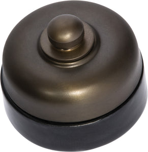 Fan Controller Black Porcelain Base Antique Brass D60xP48mm