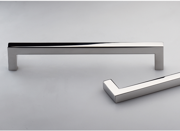 Kethy Roma 10mm Square Polished S/Steel Kitchen Handle C to C Available In 5 Sizes : 48mm x 38mm ,106mm x 96mm ,138mm x 128mm ,170mm x 160mm ,202mm x 192mm